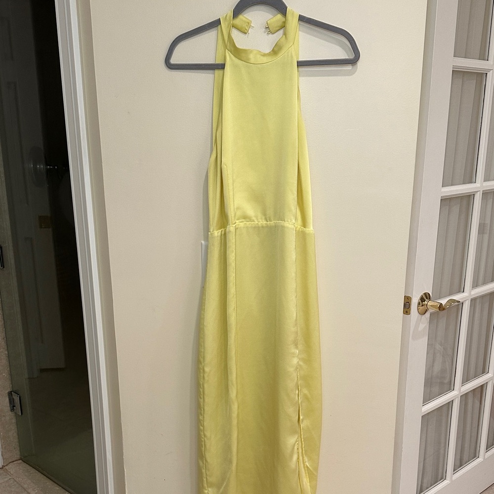 Lulu's Sunny Yellow Backless Dress (Needs Buttons)